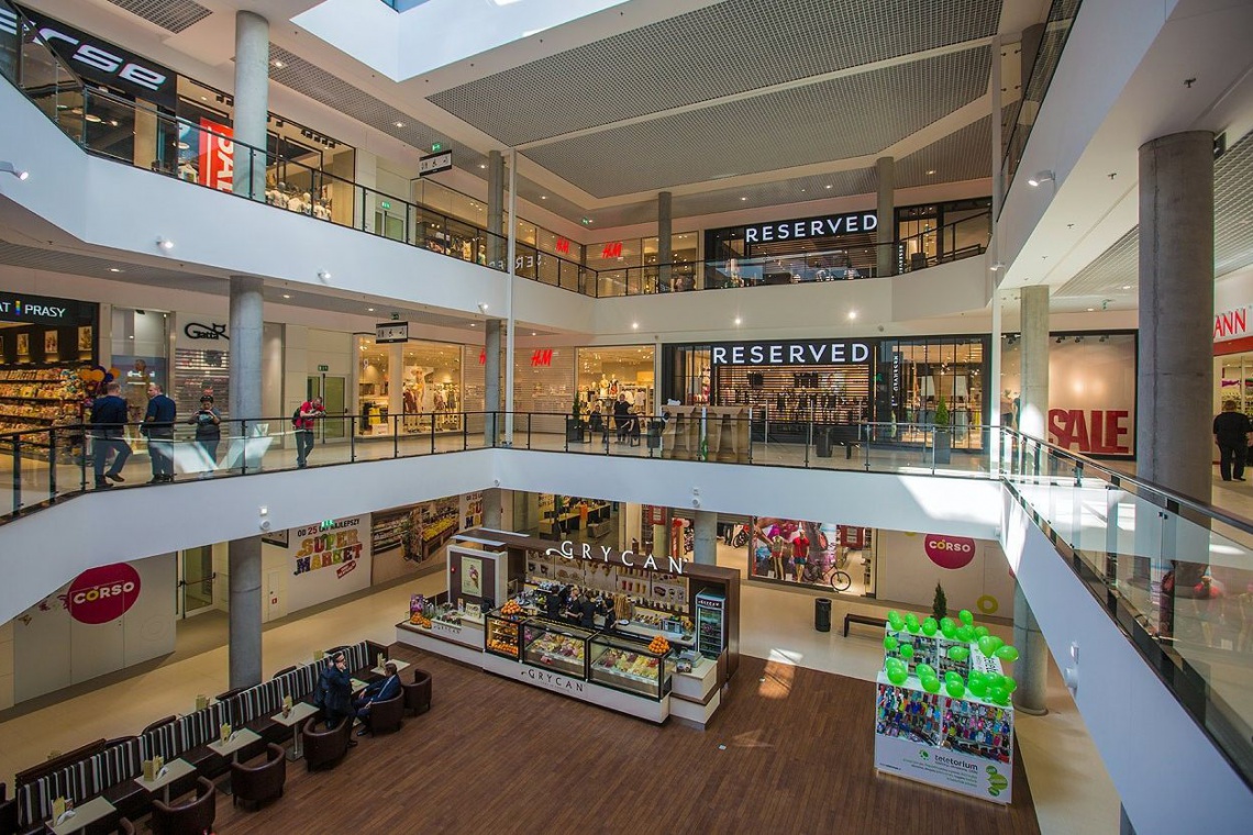 Galeria Corso Galeria Corso wśród najlepszych centrów handlowych w Polsce
