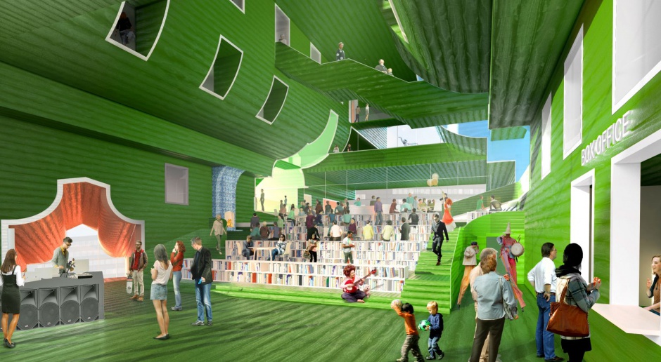 Zielone centrum kultury, zupełnie jak z bajki, projektu MVRDV