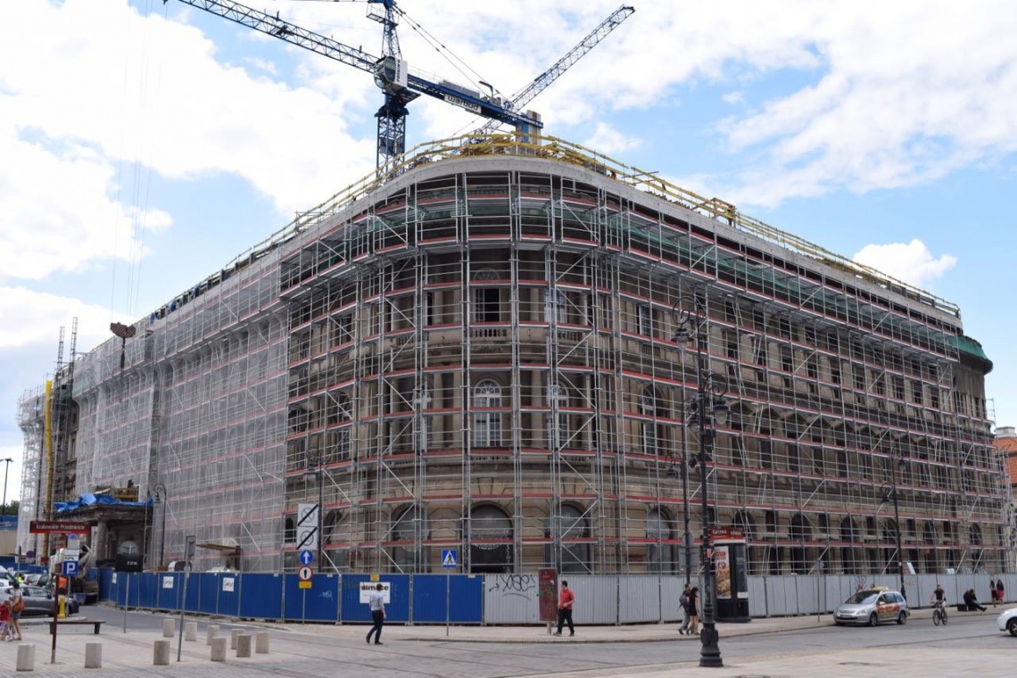 Hotel Europejski, fot. facebook/Mosaicon Trwają prace konserwatorskie na elewacji Hotelu Europejskiego