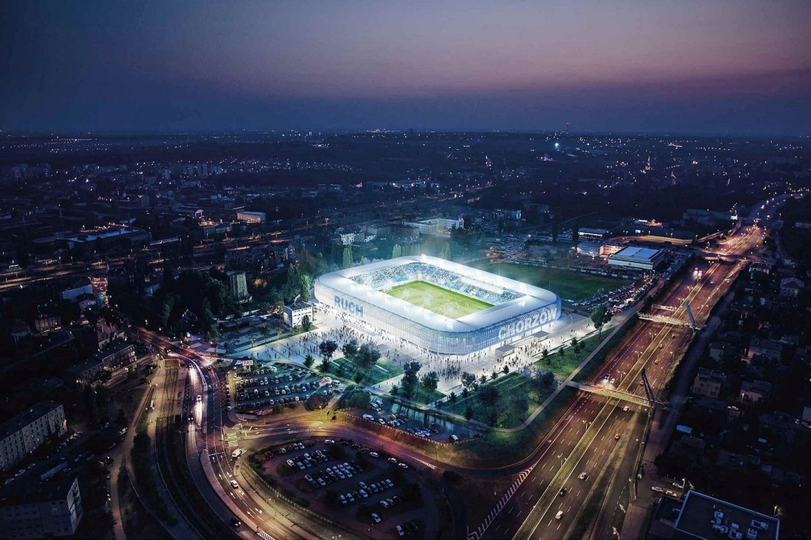 Stadion w Chorzowie, projekt pracowni GMT, fot. chorzow.eu Zobacz jak będzie wyglądał stadion w Chorzowie, projektu GMT