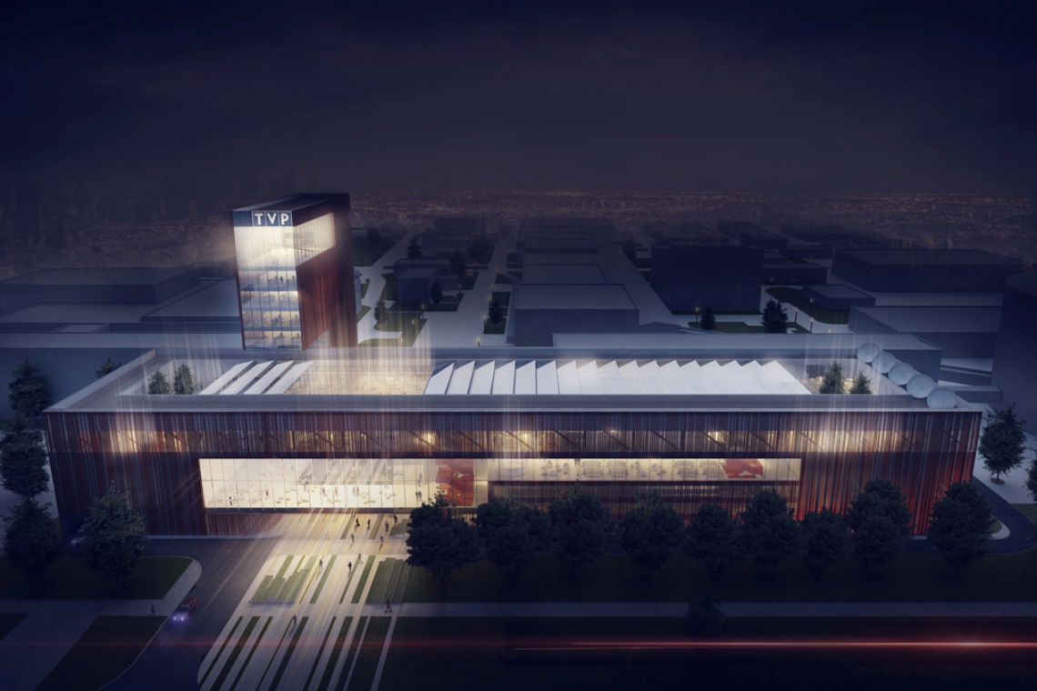 Zwycięski projekt Mąka Sojka Architekci Nowa siedziba TVP projektu Mąka Sojka Architekci