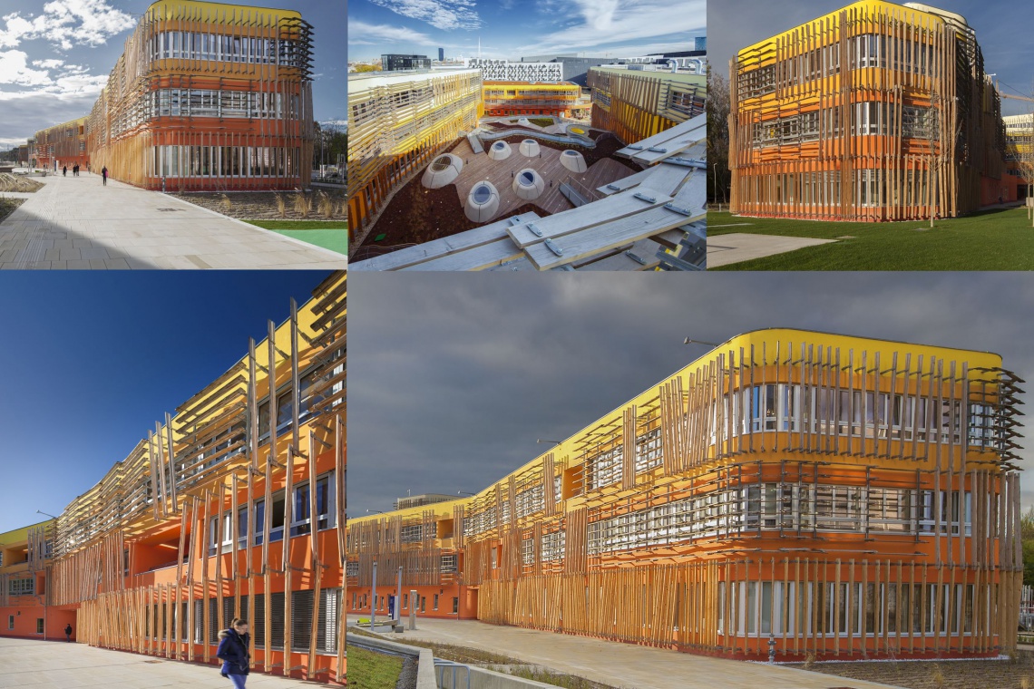 Departments Of Law And Central Administration, Vienna - CRAB Studio, fot. Ronald Kreimel Niezwykła, kolorowa fasada uniwersytetu - zobacz projekt CRAB Studio