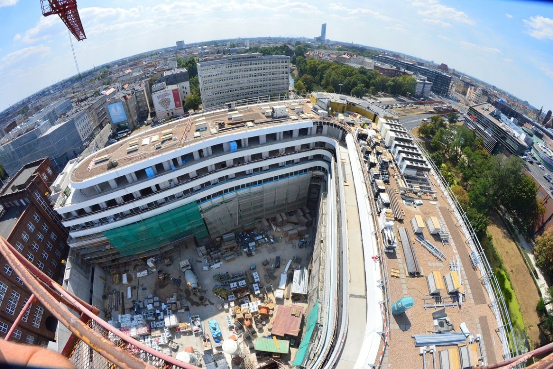 fot. OVO Wrocław Dach OVO Wrocław prawie gotowy