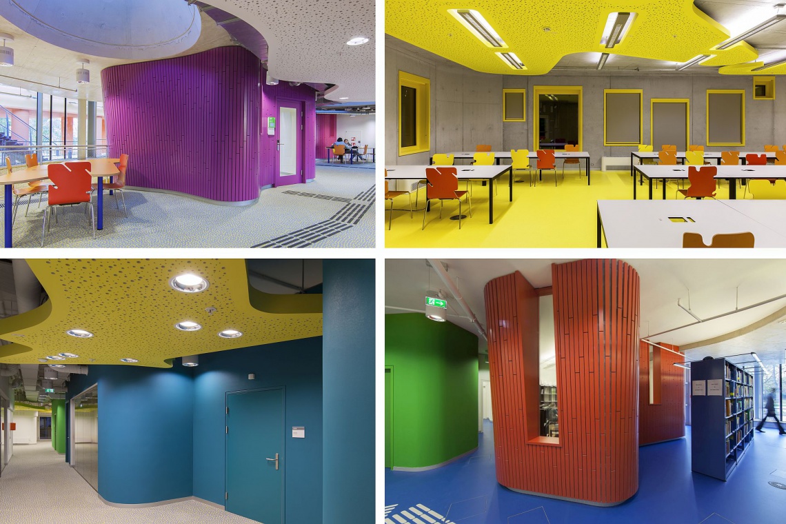 Departments Of Law And Central Administration, Vienna - CRAB Studio, fot. Ronald Kreimel W takich wnętrzach aż chce się studiować. To projekt uniwersytetu od CRAB Studio