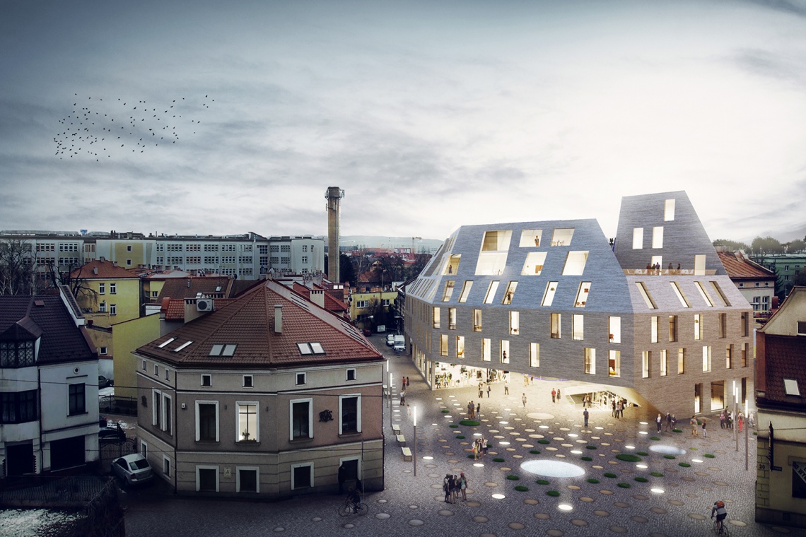 fot. Bakpak Architects / EOVAstudio Hotel, mieszkania i restauracje - tak się zmieni Plac Garnacarski w Rzeszowie