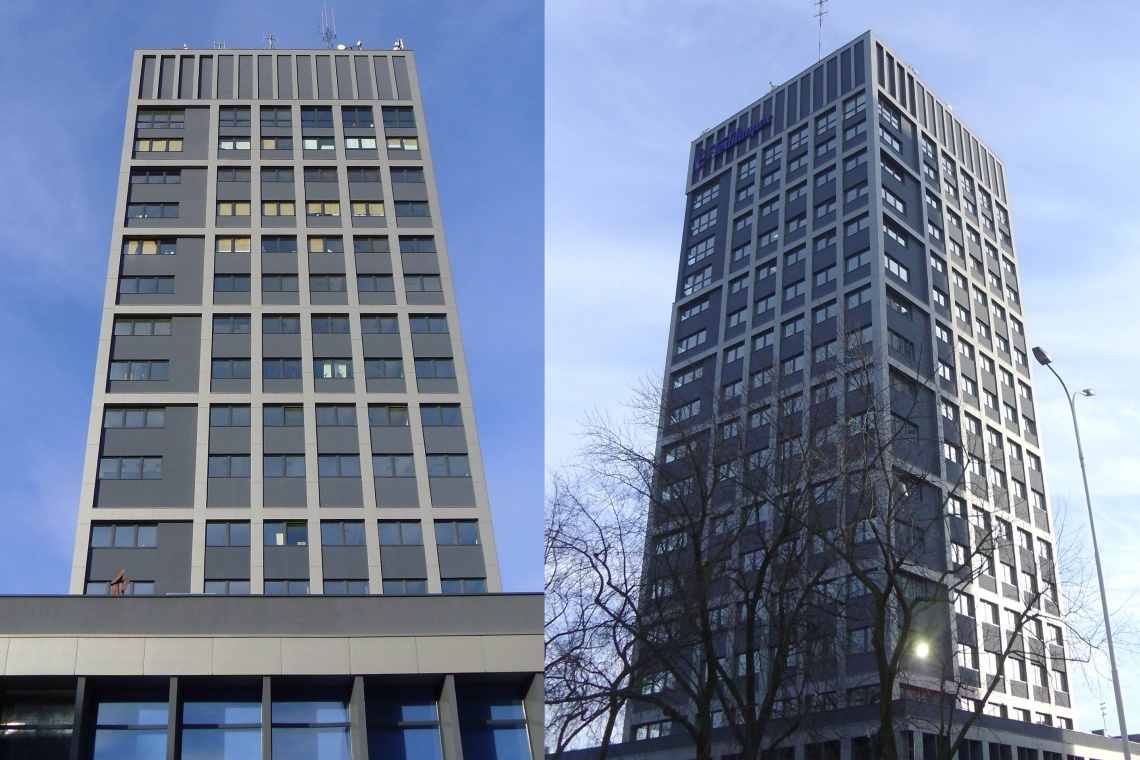 Łódzki wieżowiec dawnej Centrali Handlu Zagranicznego zyskał nowy wygląd Łódzki World Trade Center zyskał nowy wygląd