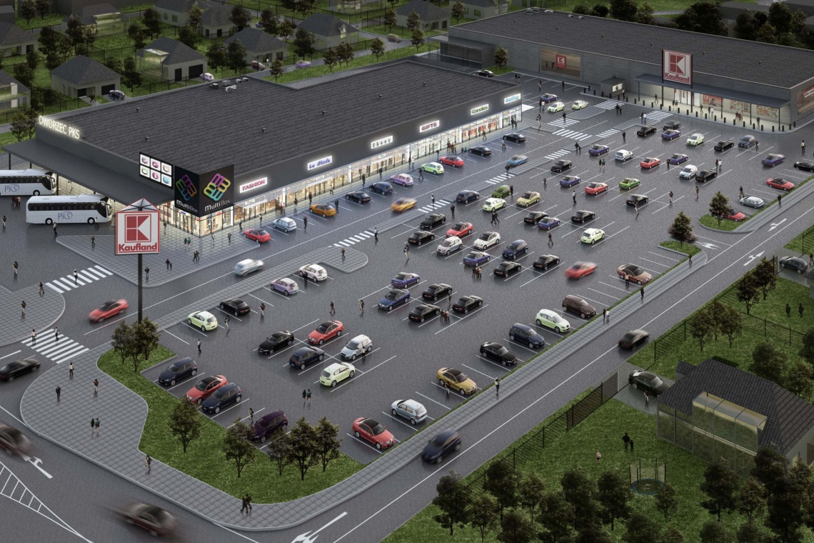 fot. Wizualizacja Multibox w Nowym Tomyślu Wiemy, kto projektował nowe parki Multibox