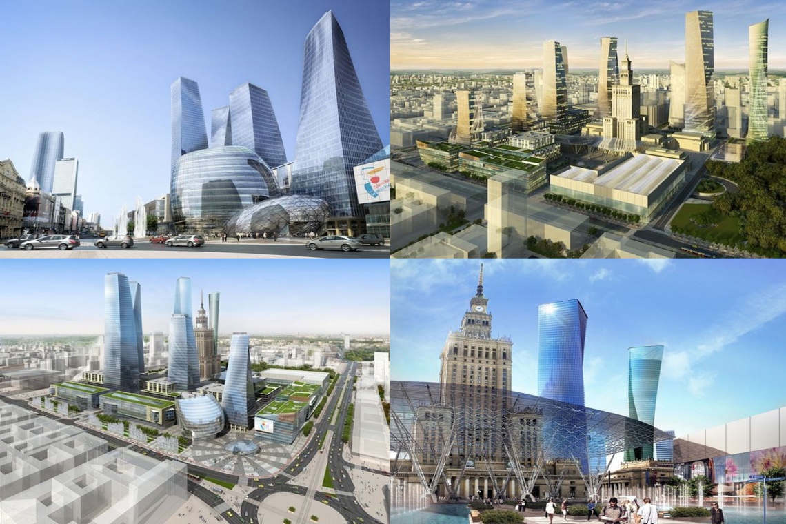 Nowoczesne centrum Warszawy, fot. um.warszawa Francuzi i Niemcy projektują nowe centrum Warszawy za 8 mln zł