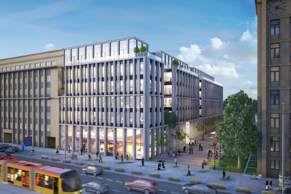 Nowogrodzka Square Nowogrodzka Square projektu HRA Architekci na starcie