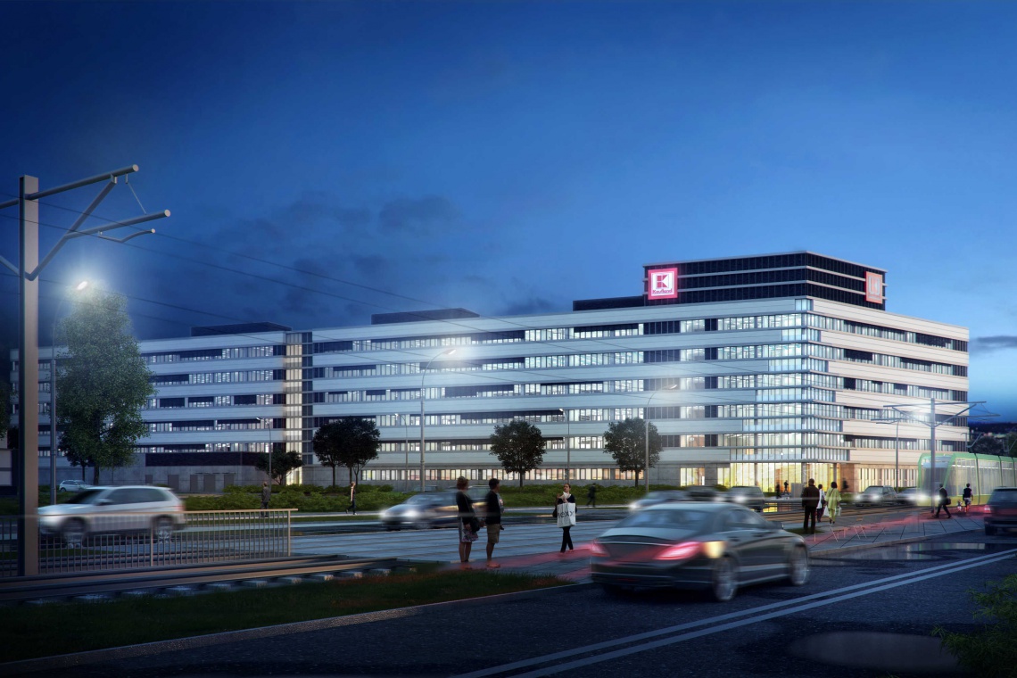 Nowa siedziba centrali Kaufland Polska Biurowiec centrali Kaufland Polska gotowy