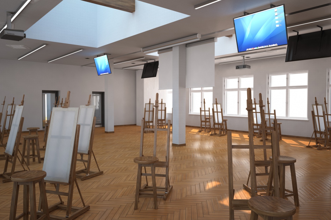 Projekt wnętrza Akademickiego Centrum Designu, fot. ASP Łódź Tak będzie wyglądać Centrum Designu w Łodzi