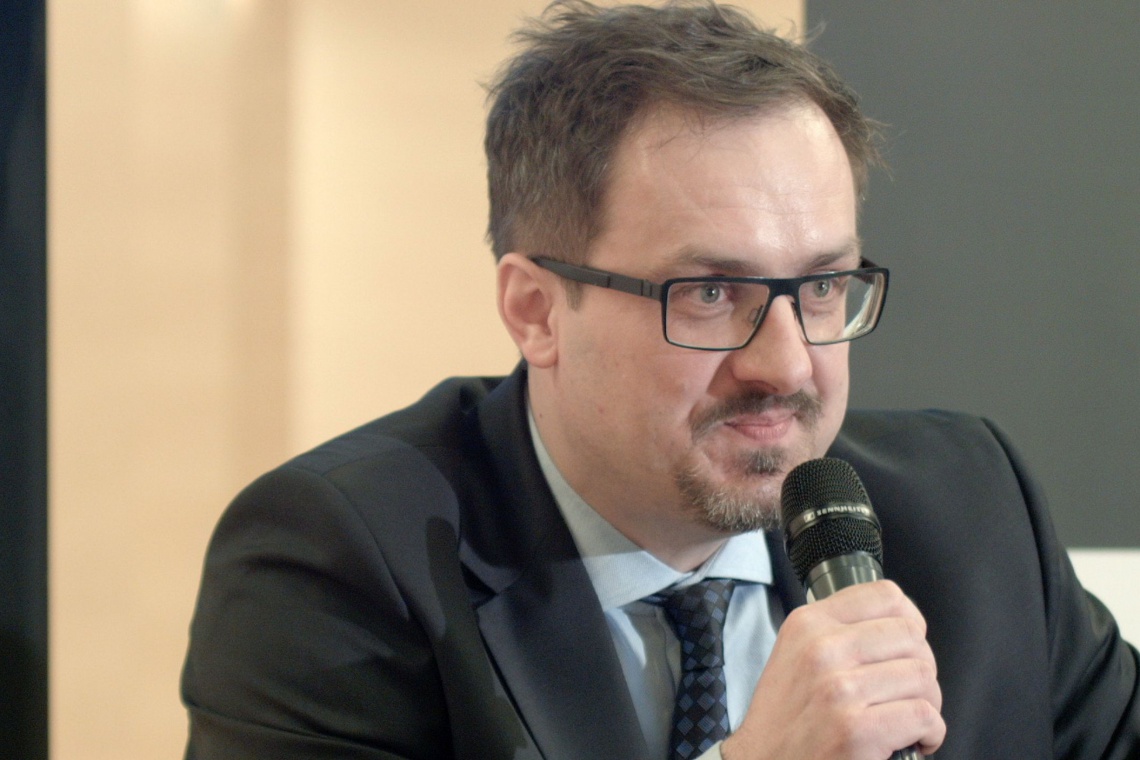 Paweł Zieliński, architekt i prezes MOFO Architekci podczas konferencji prasowej zapowiadającej 4 Design Days Paweł Zieliński: Dni otwarte na 4 Design Days będą ekscytujące!