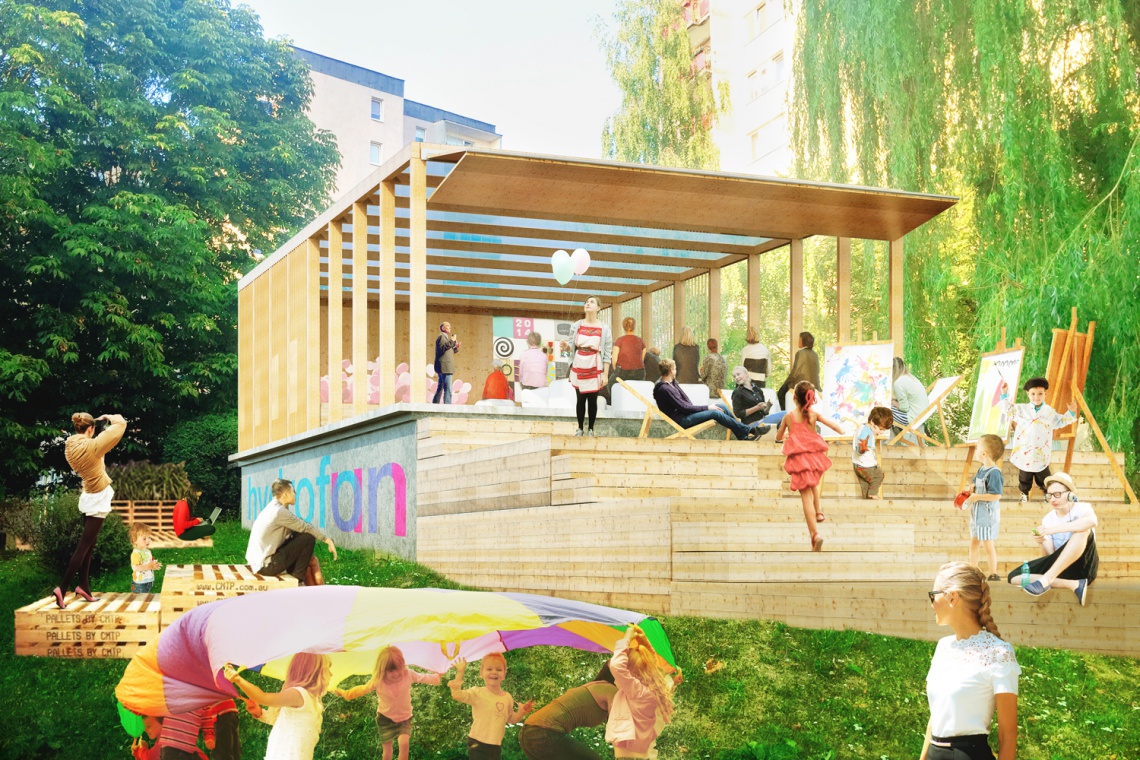 Architekci: Brygida Zawadzka, Dariusz Duong Vu Hong i Katarzyna Korczak mają pomysł na rewitalizację hydroforni, fot. materiały architektów Zobacz najciekawsze projekty, które wybrali do realizacji warszawiacy