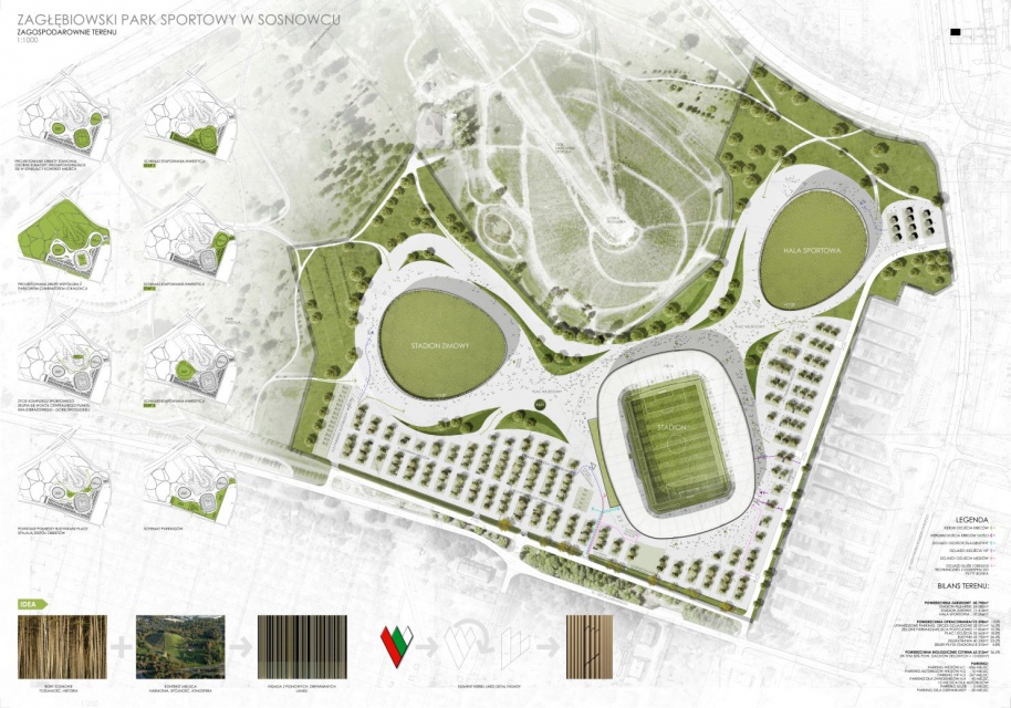 Projekt JSK Architekci, fot. UM Sosnowiec Czy nowy stadion od JSK Architekci doczeka się budowy?