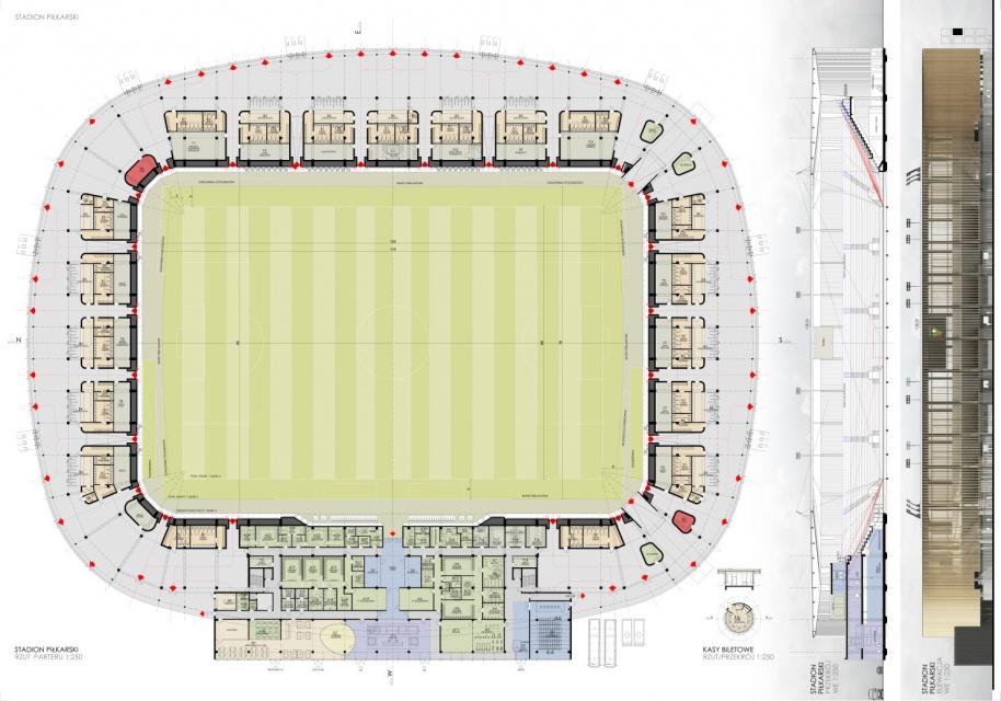 Projekt JSK Architekci, fot. UM Sosnowiec Czy nowy stadion od JSK Architekci doczeka się budowy?