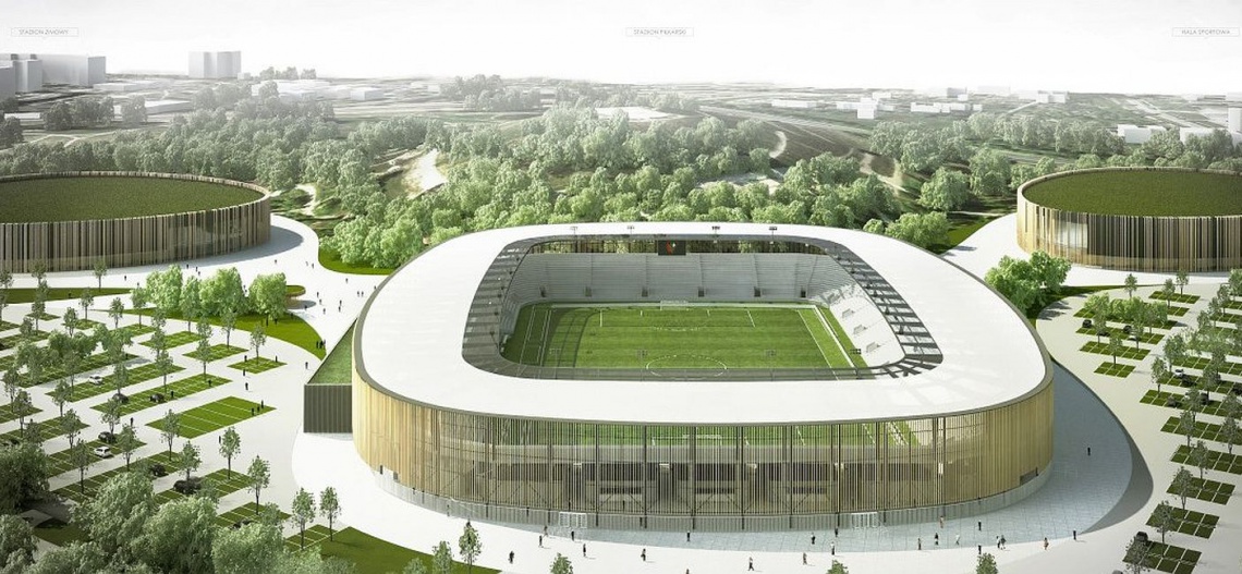 Projekt JSK Architekci, fot. UM Sosnowiec Czy nowy stadion od JSK Architekci doczeka się budowy?