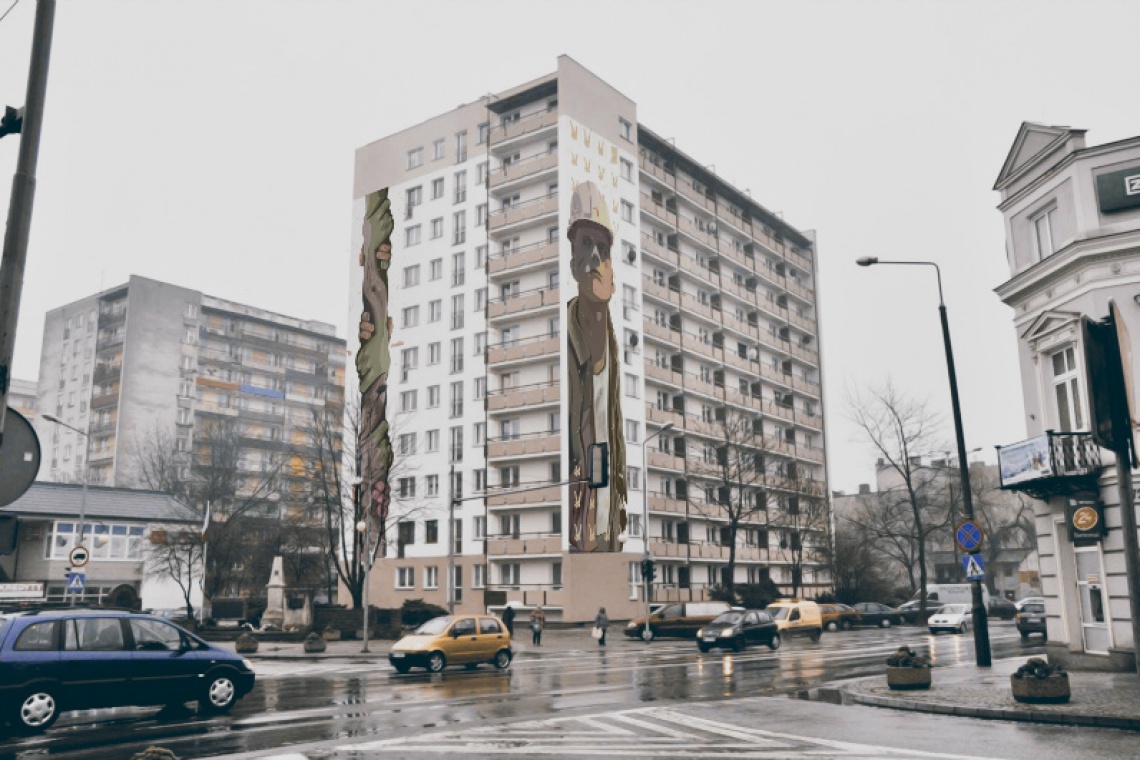 Praca zespołu Donut Planet z Wrocławia zwyciężyła w konkursie, fot. UM Radom Konkurs na mural w Radomiu rozstrzygnięty