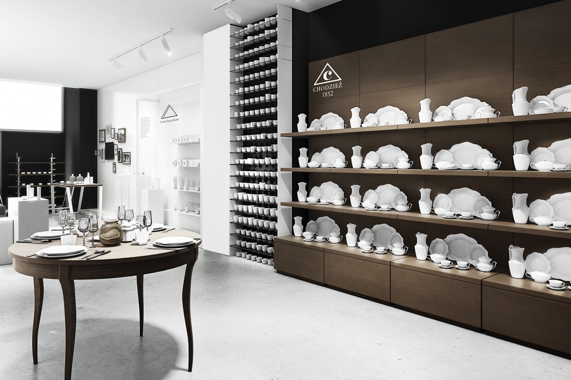 Pierwszy w Polsce salon Ćmielów-Chodzież Pierwszy w Polsce concept store z porcelaną z Ćmielowa i Chodzieży