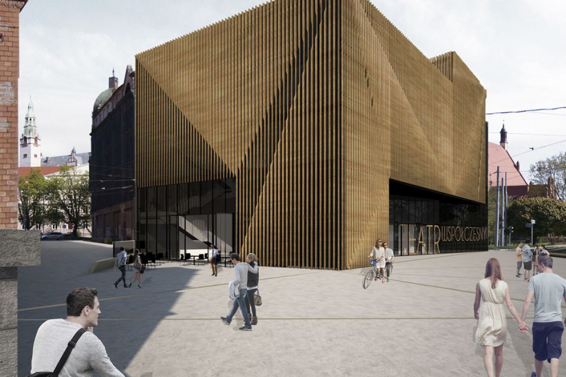 Projekt Marceliny Kuźniar, absolwentki wydziału architektury ZUT, który otrzymał tegoroczną nagrodę im. prof. Leszka Dąbrowskiego za najlepszy dyplom WBiA przyznawaną przez szczeciński oddział SARP. Pracę pt. "NOWA SIEDZIBA TEATRU WSPÓŁCZESNEGO W SZCZECINIE" wykonała pod kierunkiem promotora Jarosława Bonda, fot. SARP Szczecin Nagroda dla młodej architekt za projekt teatru w Szczecinie