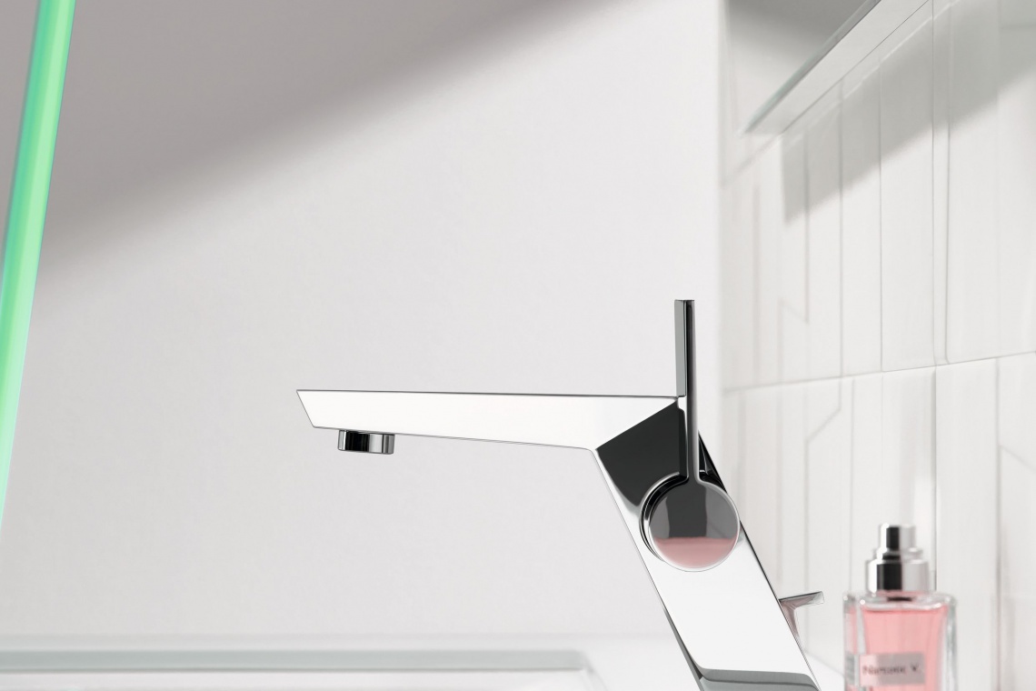 Koncepcja i design produktu: Sieger Design, dyrektor kreatywny: Mike Meiré, zdjęcia: Thomas Popinger, copyrights: Dornbracht Futurystyczna armatura do luksusowych hoteli