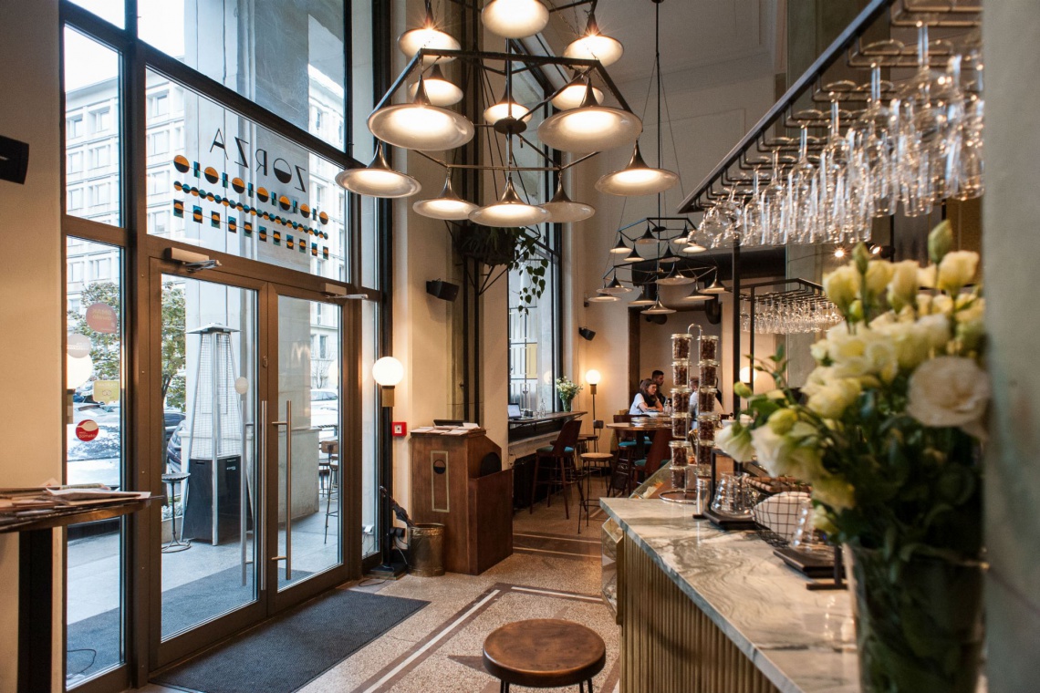 Zorza, fot. Grupa Warszawa Bistro Zorza - tu art deco łączy się z nowoczesnością