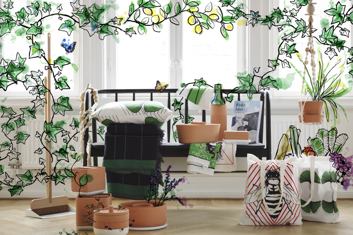 Produkty z limitowanej serii ANVÄNDBAR od Studio Ganszyniec, fot. IKEA Urodziła się na Śląsku. Studiowała w Londynie. Projektuje dla sieci IKEA