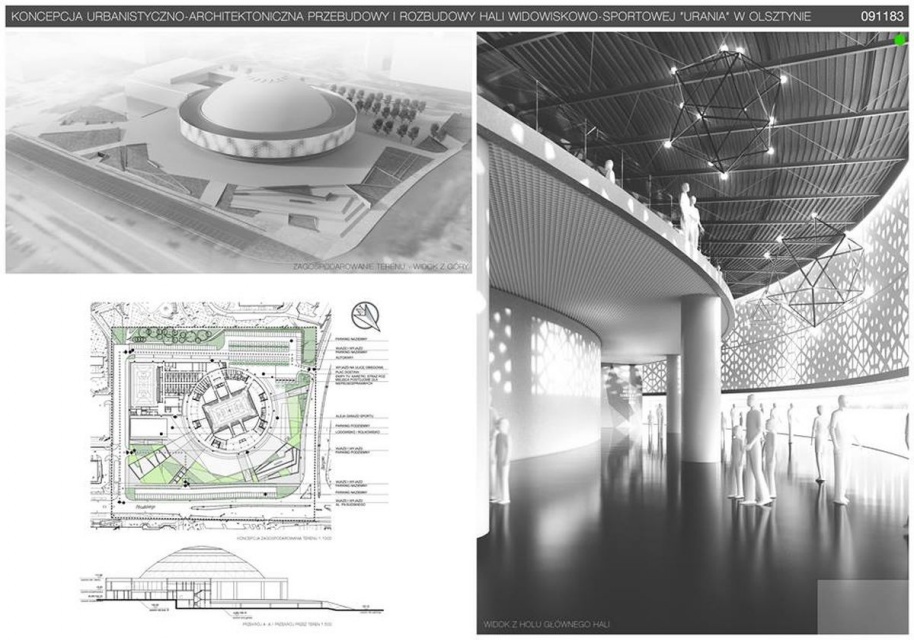 I miejsce dla Urban Architect, Olsztyn, fot. SARP Olsztyn To oni odmienią Halę Urania - przyszłą wizytówkę Olsztyna
