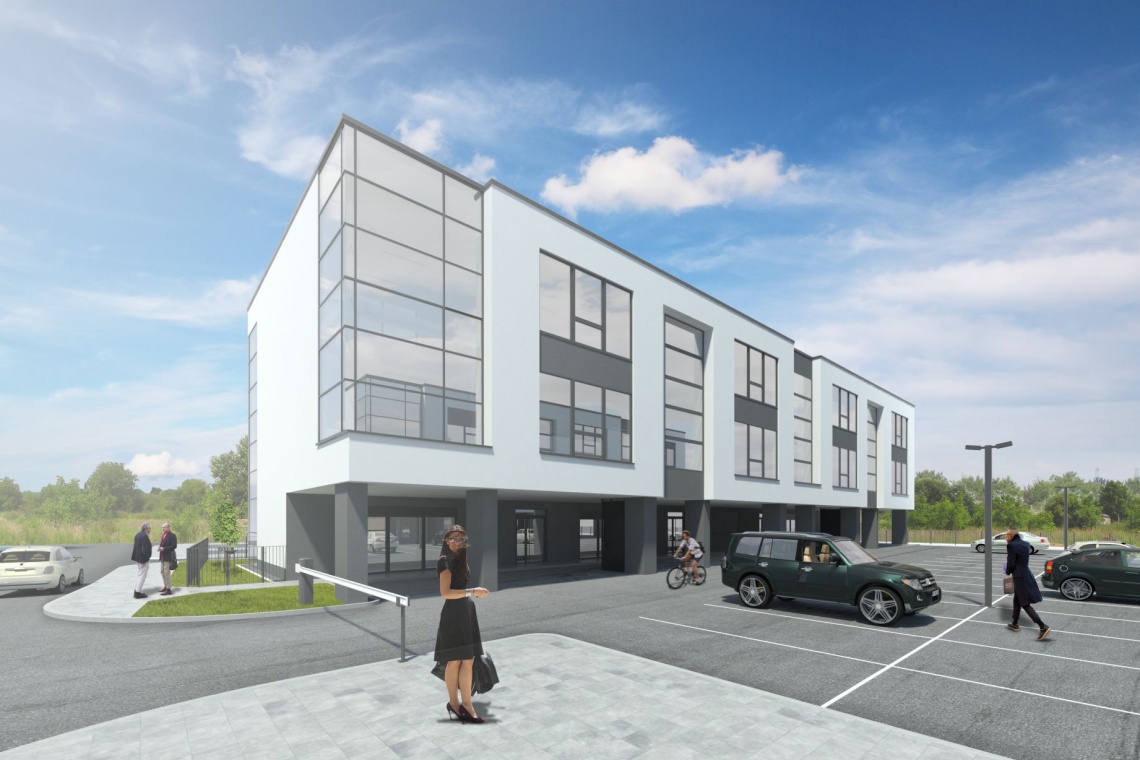 Partner Point II powstaje na wrocławskich Krzykach, fot. Grupa RB Nowe biurowce we Wrocławiu - proste i oszczędne w formie