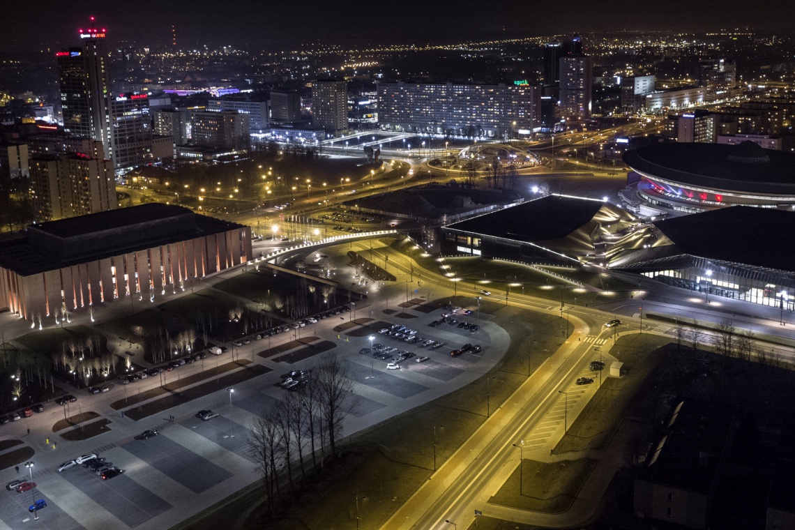 Działka, na której powstaną biurowce .KTW, fot. materiały prasowe TDJ Estate Nowe biurowce obok Spodka. To projekt Medusa Group