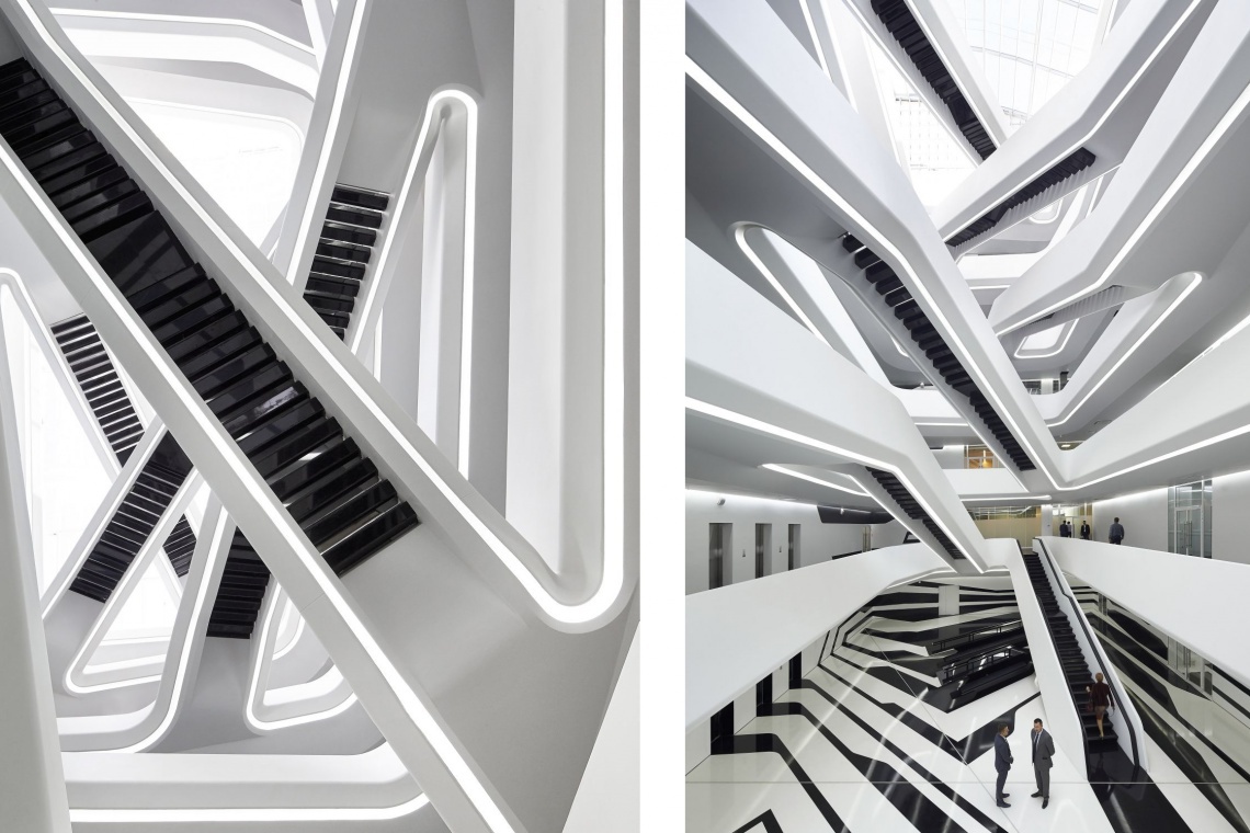 Dominium Office Building, projekt Zaha Hadid Architects, fot. Hufton+Crow Tak projektowała Zaha Hadid - nowe i najważniejsze realizacje