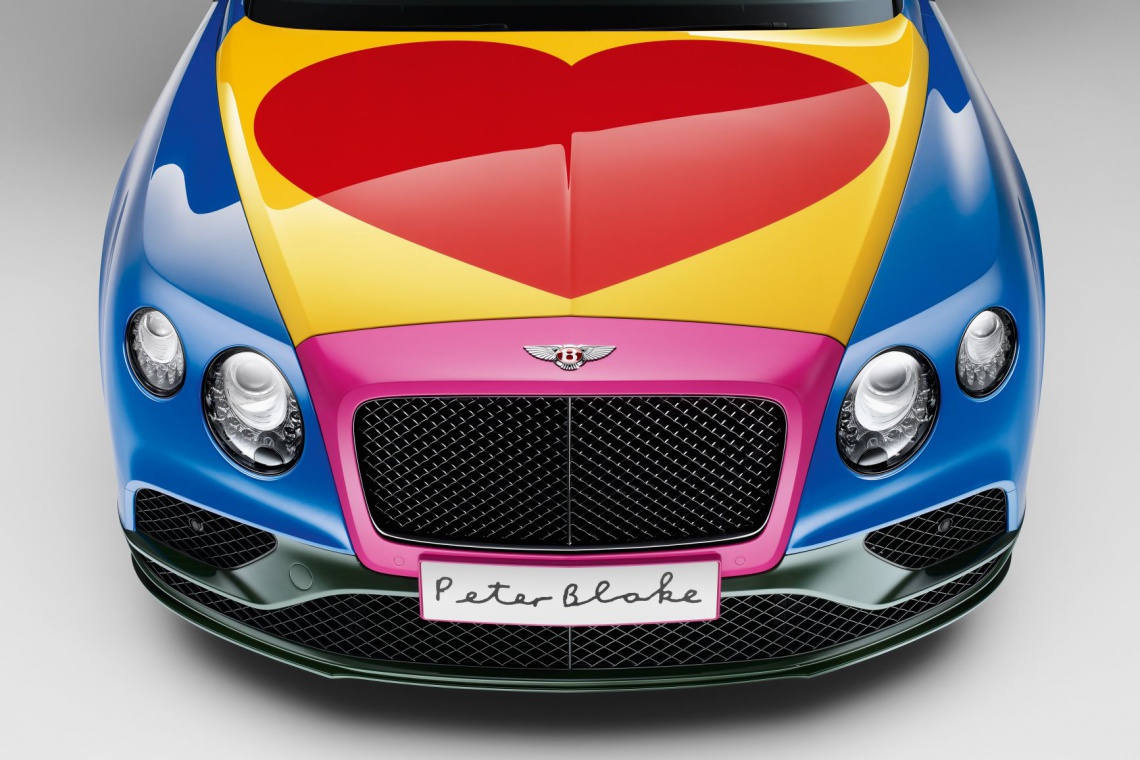Peter Blake znalazł główną inspirację w latach 60., fot. Bentley / materiały prasowe Samochód w stylu pop-art