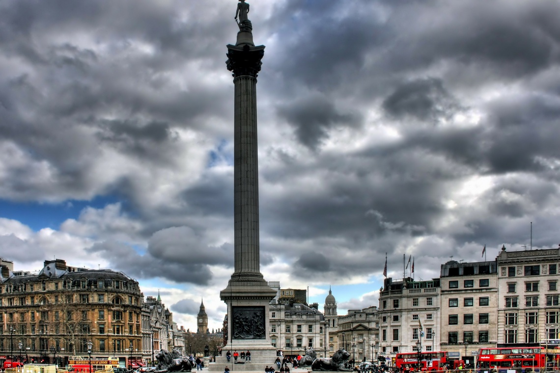 Trafalgar Square, fot. pixabay.com Replika łuku triumfalnego z Palmiry w technologii 3D