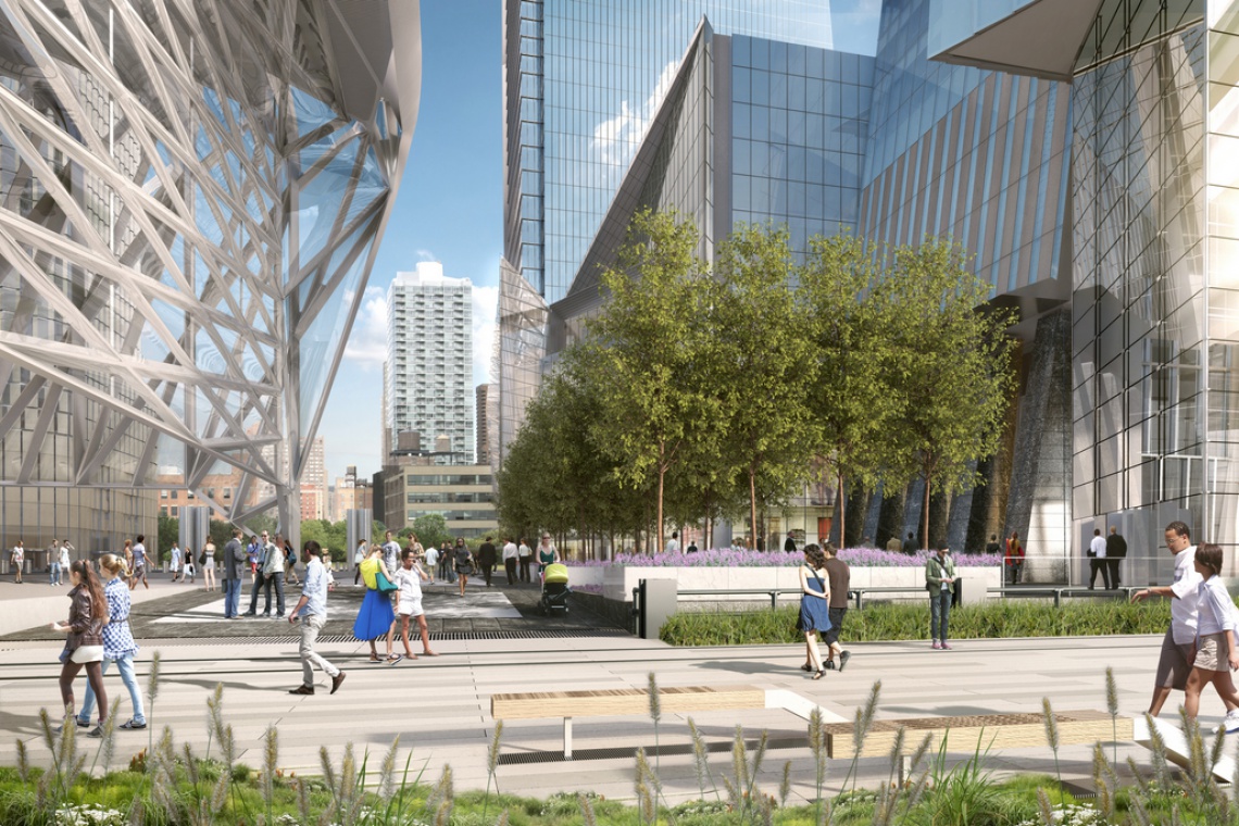 Wizualizacja Hudson Yards, Hudson Yards Redevelopment Project (mat.pras.) Dzielnica Hudson Yards. Tam wizje architektów sięgają chmur