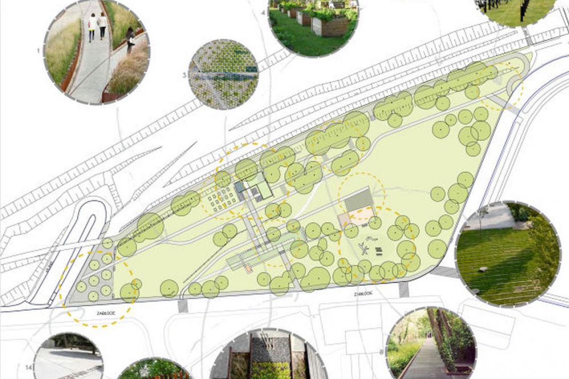 I nagroda (3.000 zł) Michał Grzybowski – 8 głosów, projekt rekomendowany przez jury do realizacji, fot. Materiały prasowe UM Kraków Czy nowy park w Krakowie wpisze się w krajobraz?