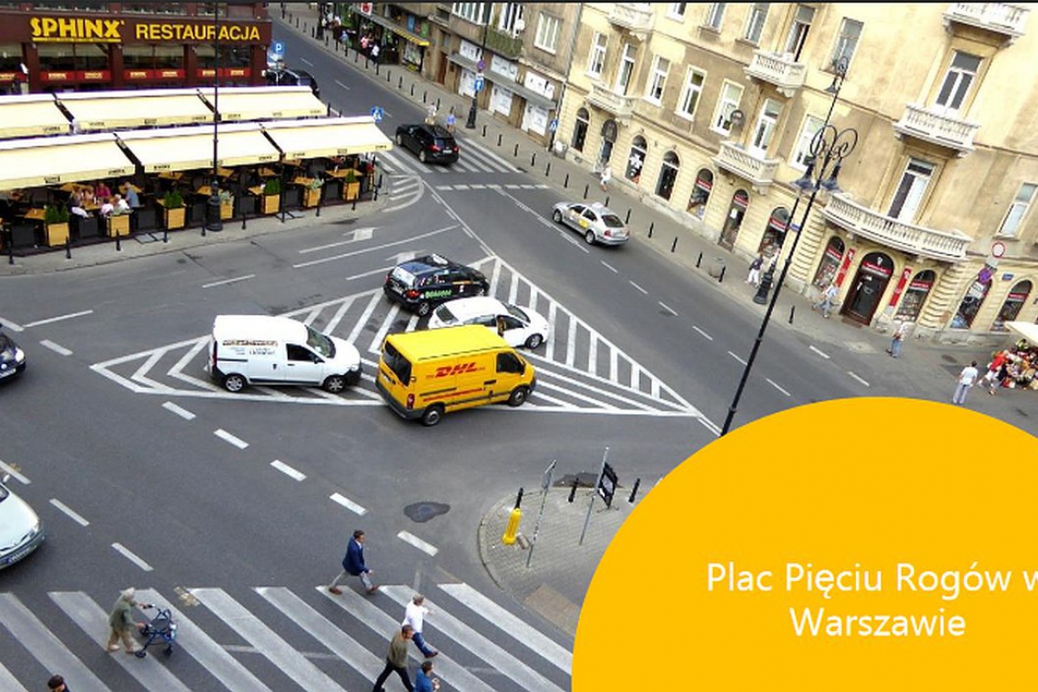 fot. raport diagnostyczny, konsultacje.um.warszawa.pl Plac Pięciu Rogów w Warszawie ma być bardziej przyjazny pieszym