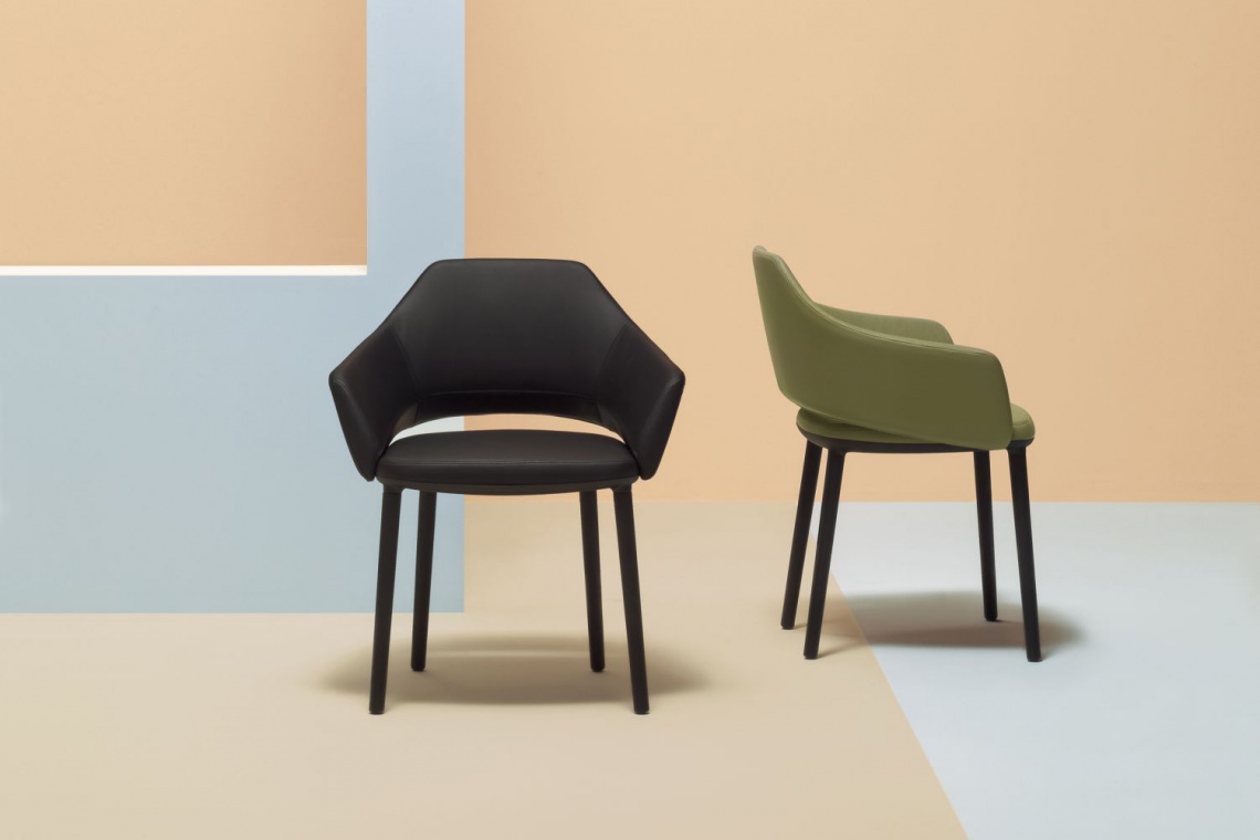 Fotel VIC Pedrali design Patrick Norguet, fot. Materiały prasowe Pierwsza kolekcja francuskiego designera dla Pedrali
