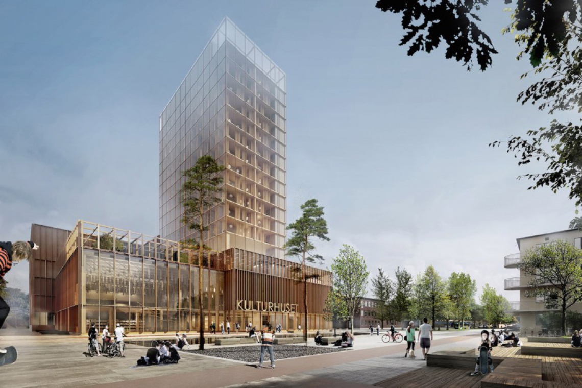 fot. White Arkitekter 76 metrów i z drzewa? Imponujący projekt skandynawskich architektów