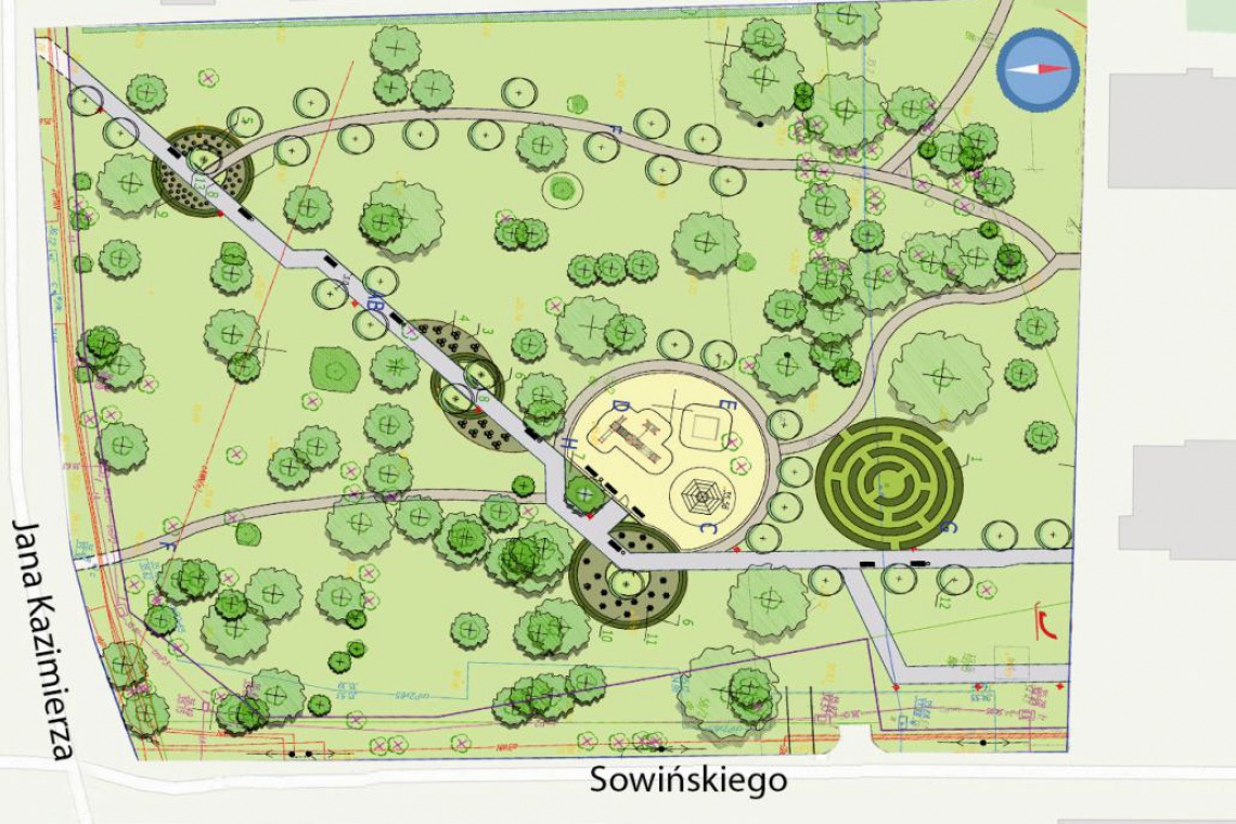Projekt parku na Odolanach Zieleń pasuje do wszystkiego