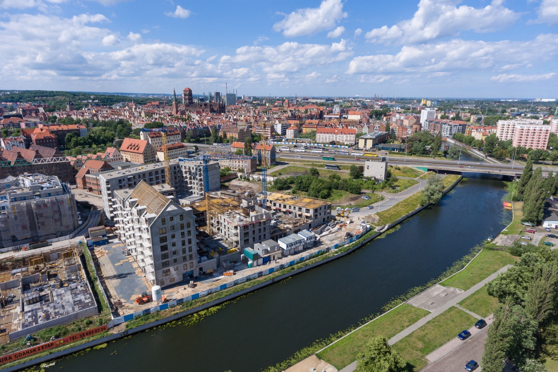 fot. materiały inwestora Zobacz, jak powstaje aparthotel na Wyspie Spichrzów