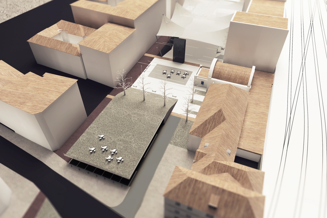 Wizualizacja pokazuje ETAP II projektu, fot. Atelier PS Taki pomysł na plac Dworcowy w Katowicach ma Atelier PS