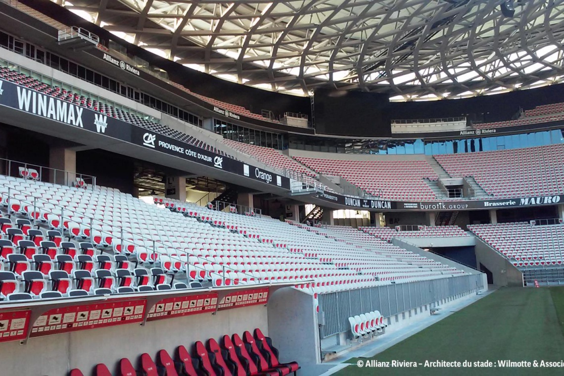 Allianz Riviera fot. Forum Seating Projektują piłkarskie emocje