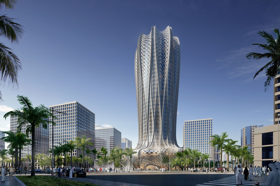 Projekt Lusail City’s Marina Distric, fot. ZHA / materiały prasowe Hotel niczym hiacynt na pustyni. Nowy projekt Zaha Hadid Architects w Katarze