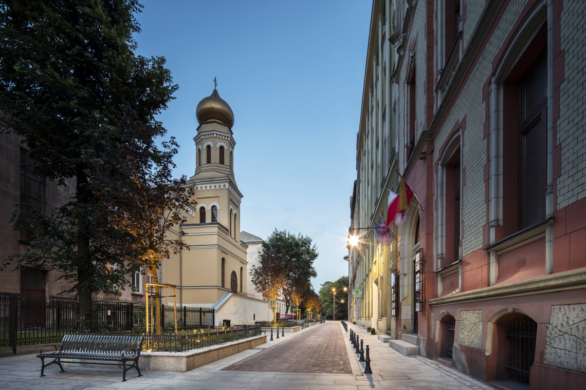 fot. Skanska Magiczny woonerf na Piramowicza w Łodzi