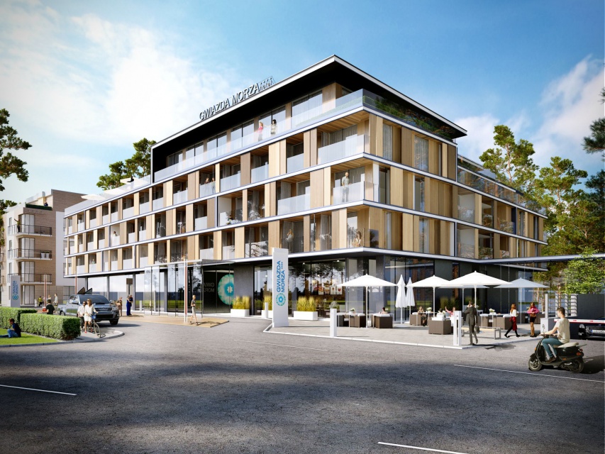 Condo Hotel Gwiazda Morza we Władysławowie - inwestycja nad która obecnie pracuje Iliard, fot. materiały prasowe Gościa hotelowego trzeba zaskoczyć. Najlepiej na każdym kroku