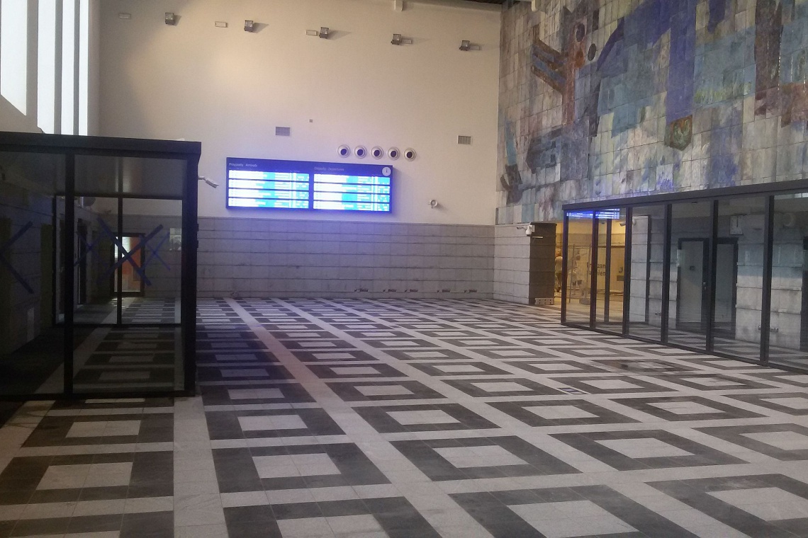 fot. PKP Dworzec w Gliwicach na ostatniej prostej. Hala główna już gotowa