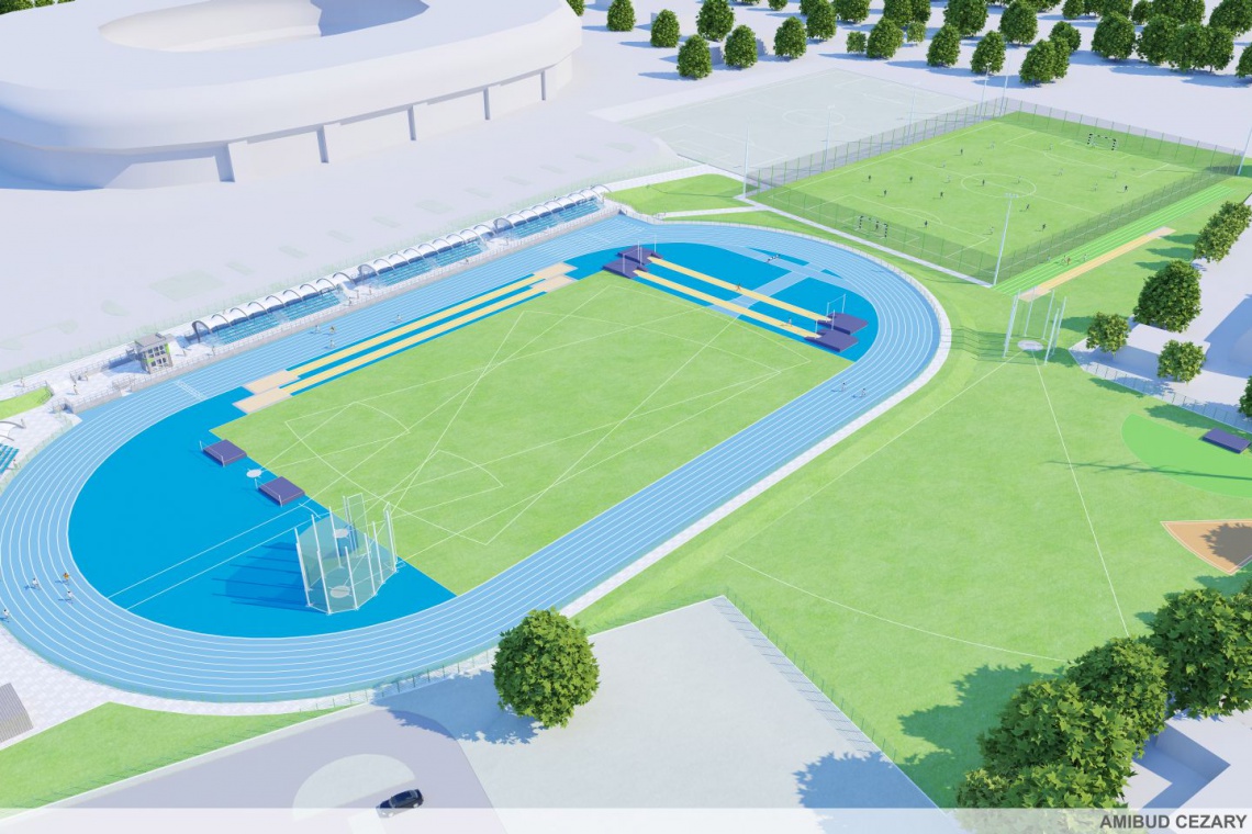 fot. UM Tychy Budowa areny lekkoatletycznej w Tychach jeszcze w tym roku