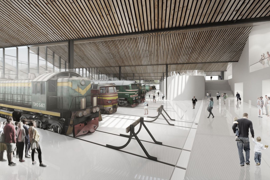 fot. JAZ+Architekci Taki pomysł na muzeum dla PKP mieli JAZ+Architekci