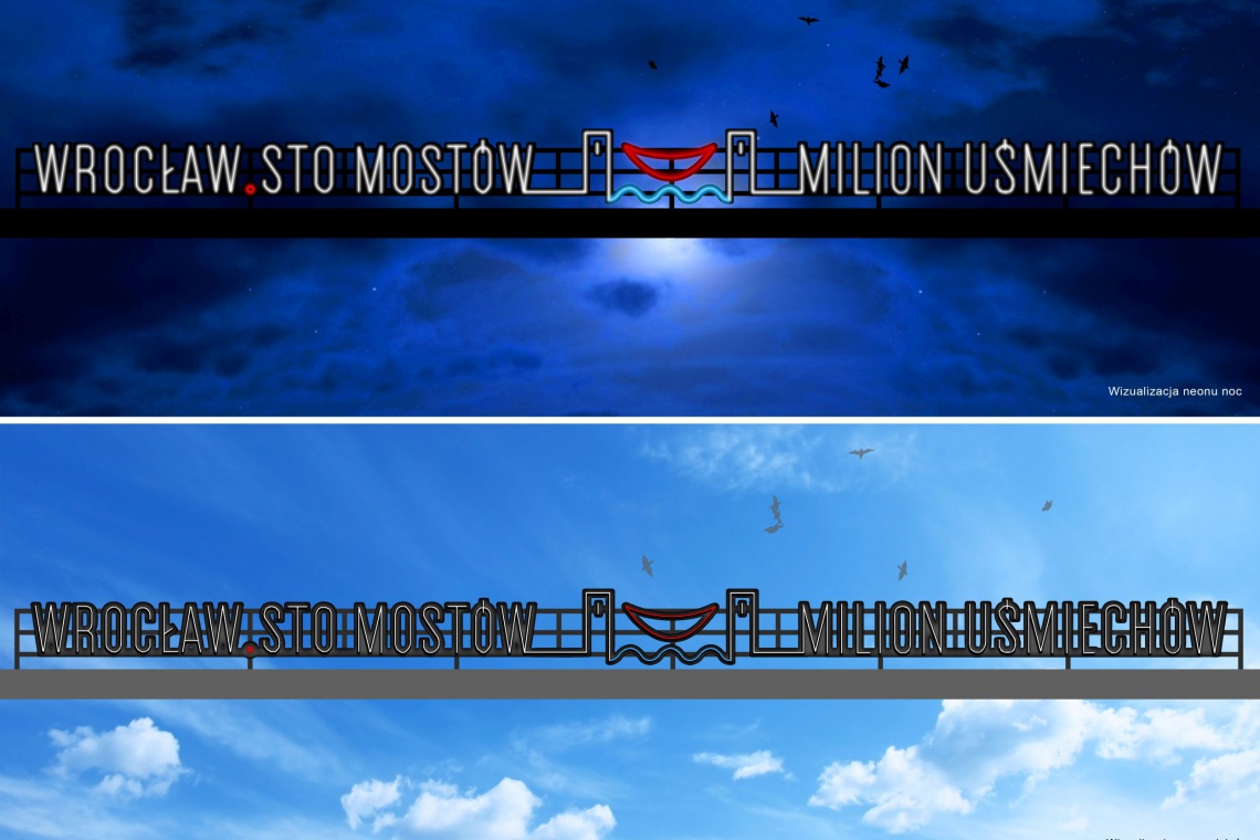 fot. materiały prasowe Oto zwycięski projekt neonu, który rozświetli Wrocław