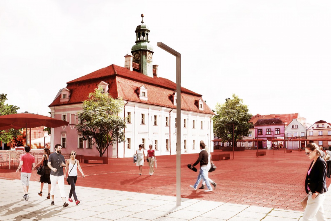 II nagrodę przyznano Robertowi Witczakowi z Radwanic fot. SARP Wrocław Taki pomysł na rynek w Rawiczu ma Robert Witczak