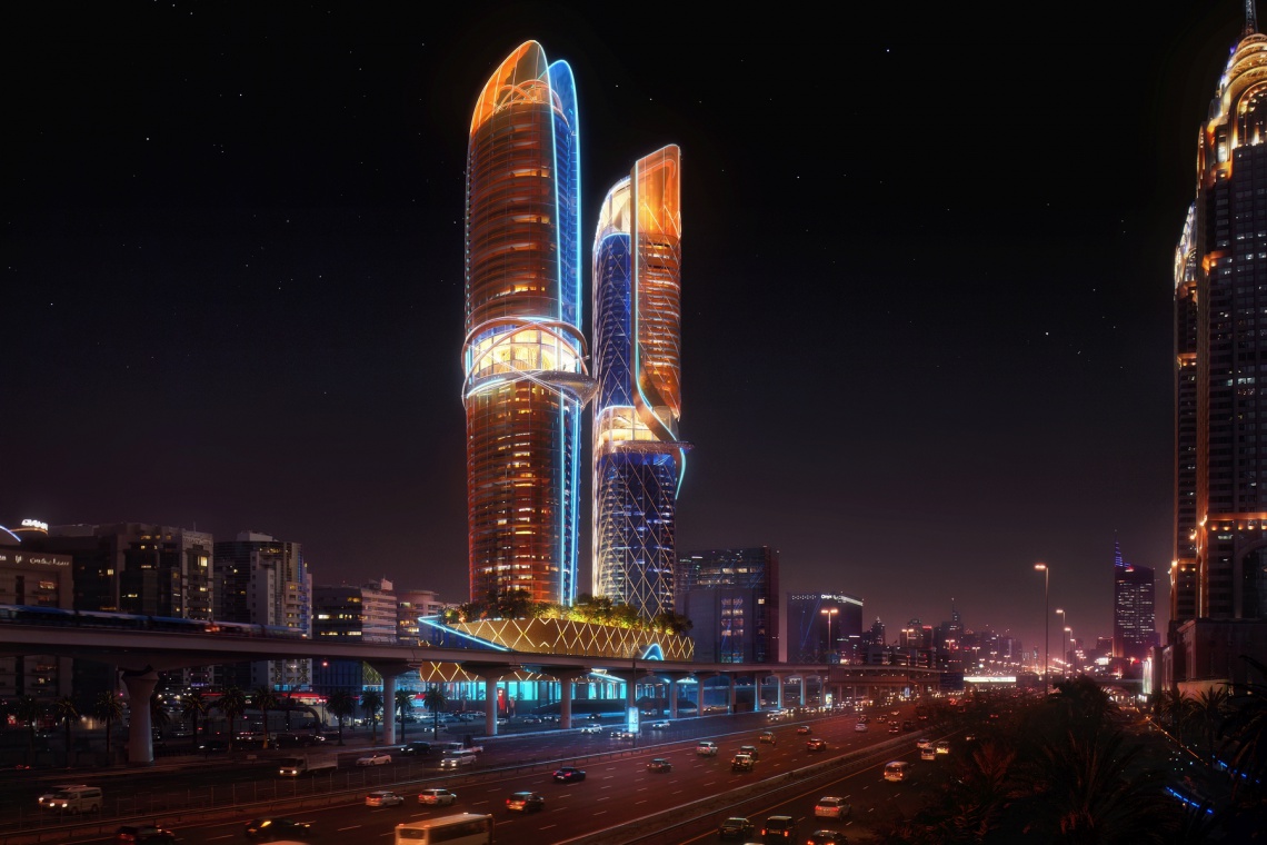Projekt: ZAS Architects Dubai. Foto: Plompmozes. Partner lokalny: Kieferle & Partner Las deszczowy i podwodne światy. Takie hotele mogą powstać tylko w Dubaju